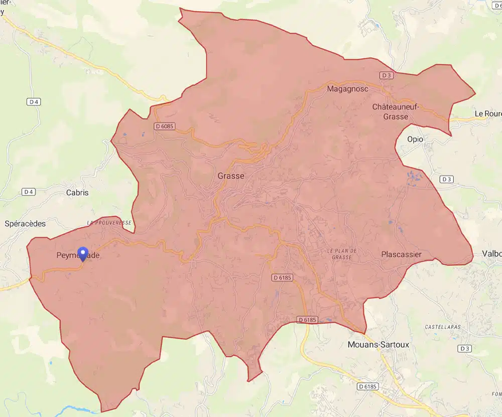 Zone d'intervention de l'agence Essentiel & Domicile à Arradon